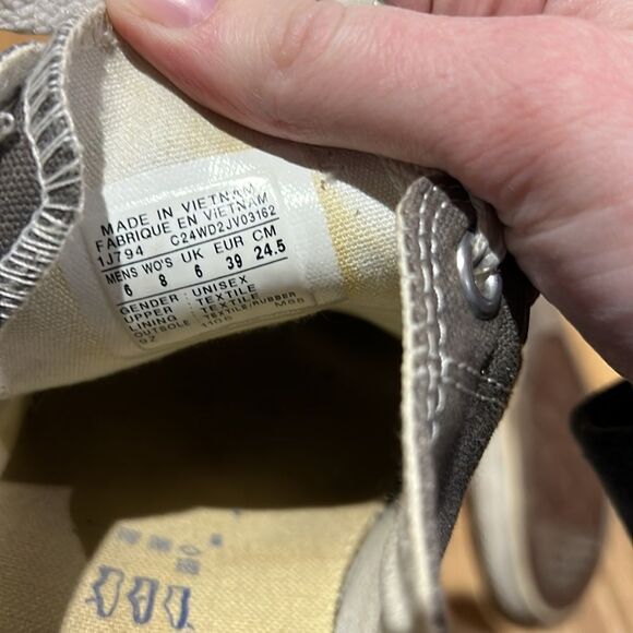 Mens grey low top converse size 6 - Picture 9 of 9